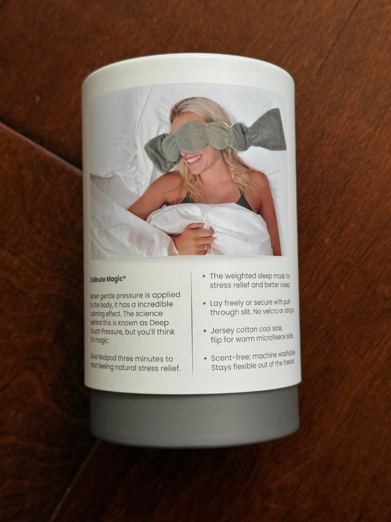 Nodpod Weighted Blanket Sleep Mask Elephant / Gray / New In Box - Sealed — image 2 of 4